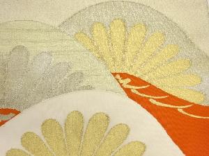 アンティーク　綴れ松模様織出し名古屋帯